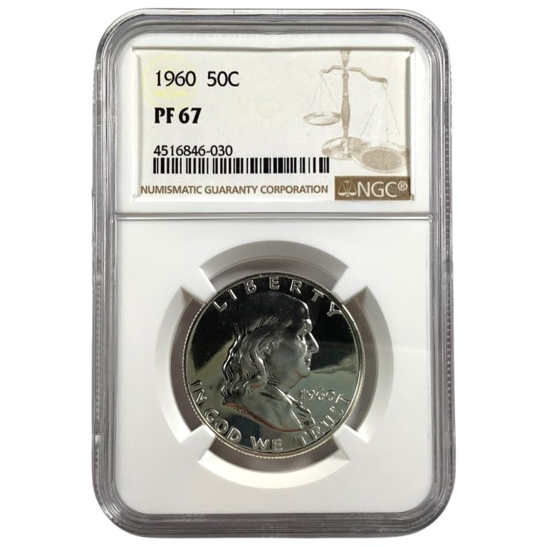 1960 Proof Franklin Half Dollar NGC PR67: See pictures