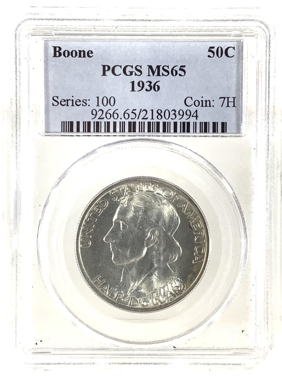 1936 Boone Commem Half PCGS MS65: See pictures