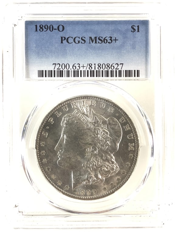 1890 O Morgan Dollar PCGS MS63+: See pictures