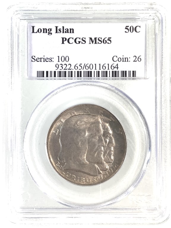 1936 Long Island Commem Half PCGS MS65: See pictures