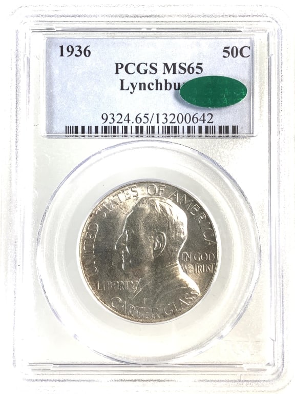 1936 Lynchburg Commem HAlf PCGS MS65 CAC: See pictures