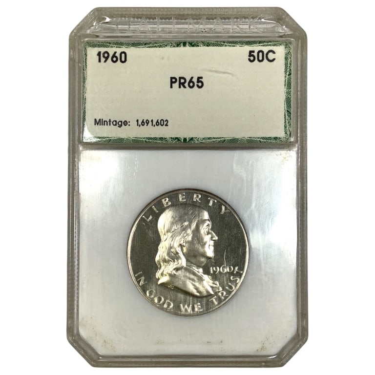 1960 Proof Franklin Half Dollar 'Hallmark' PR66: See pictures