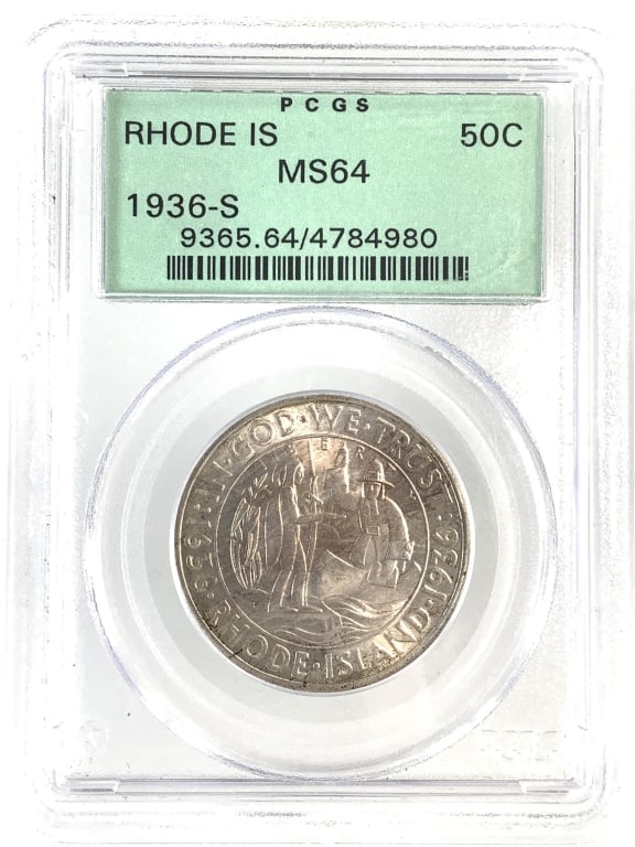 1936 S Rhode Island Commem Half PCGS MS64 (1 of 4)
