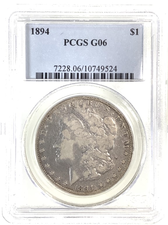 1894 Morgan Dollar PCGS G6 - Key Date in Series: See pictures