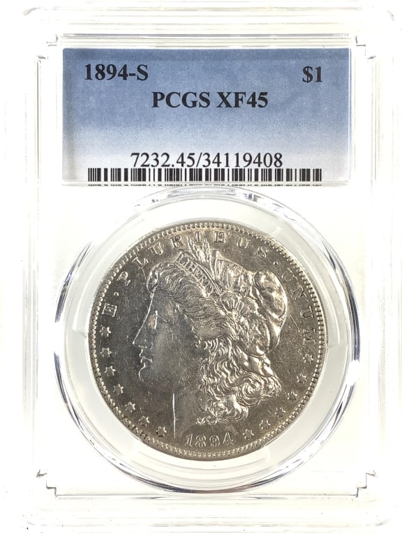 1894 S Morgan Dollar PCGS XF45: See pictures