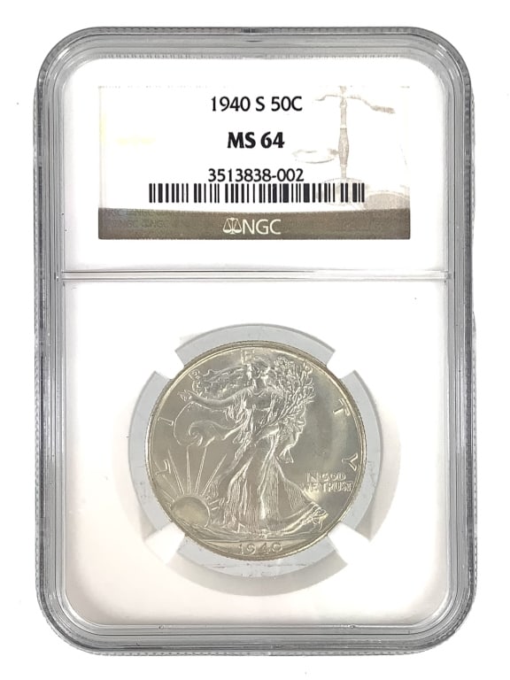 1940 S WL Half Dollar NGC MS64: See pictures