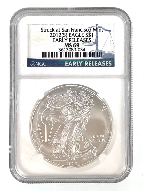 2012(S) ASE Struck at San Francisco Mint NGC MS69: Early Release