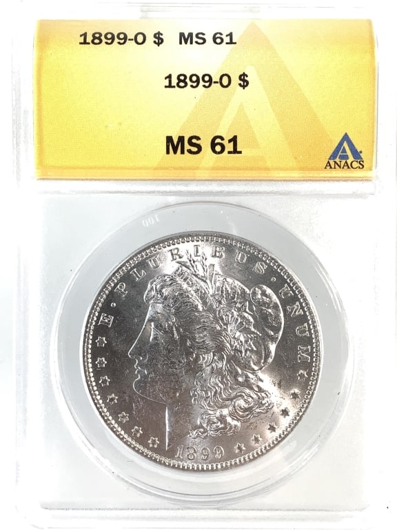 1899 O Morgan Dollar ANACS MS61: See pictures