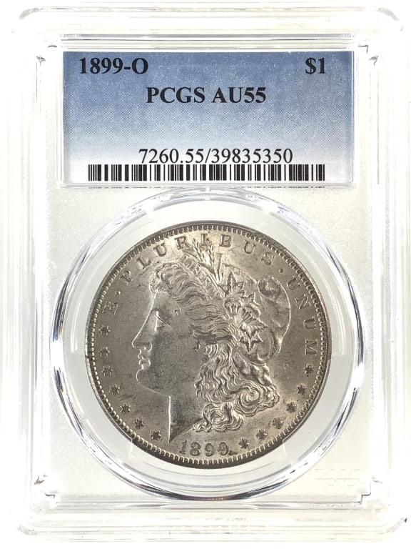 1899 O Morgan Dollar PCGS AU55: See pictures