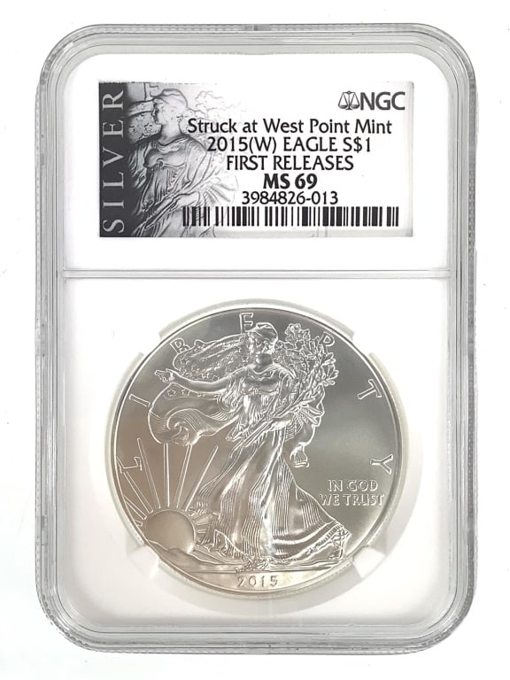 2015(W) ASE Struck at West Point Mint NGC MS69: Early Release