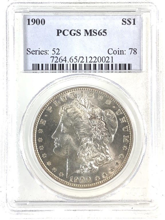 1900 Morgan Dollar PCGS MS65