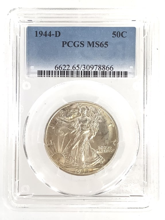 1944 D WL Half Dollar PCGS MS65: See pictures