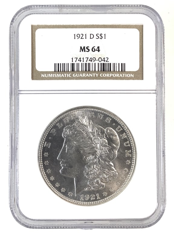 1921 D Morgan Dollar NGC MS64: See pictures