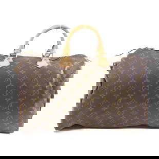 LOUIS VUITTON Monogram Speedy 40 Golden Hand-Turned Bag Palm Color Brown Handbag M41522: Item Name: LOUIS VUITTON Monogram Speedy 40 Golden Hand-Turned Bag Palm Color Brown Handbag M41522 Brand: LOUIS VUITTON Model No.: M41522 Size: x W:40cmH:25cm x D:19cm(W:15.7 inch x H:9.8 inch x D:7.5