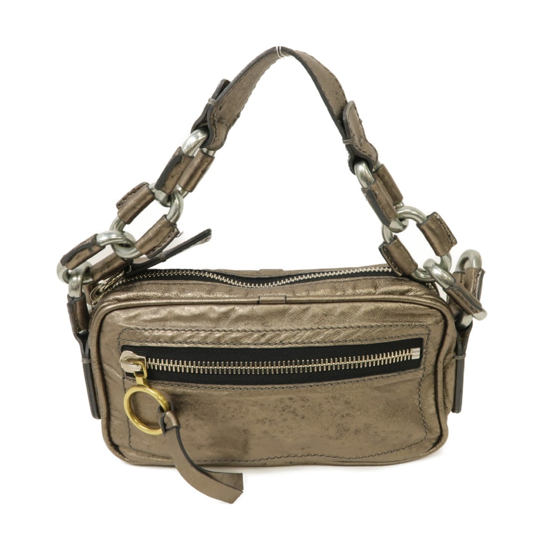 Chloe Cowhide Leather Handbag Ginpaku Handmade Bag Bronze Color Handbag Other Bronze Calfskin (cow: Item Name: Chloe Cowhide Leather Handbag Ginpaku Handmade Bag Bronze Color Handbag Other Bronze Calfskin (cow Brand: Chloe Model No.: Size: x W:21.5cmH:13cm x D:6cm(W:8.5 inch x H:5.1 inch x D:2.4 inc