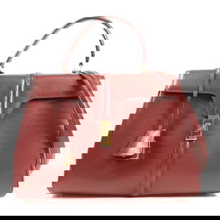 CELINE Leather Classique 16 Bag Hand-turned shoulder and back bag 2wayShoulder Bag Red Light: Item Name: CELINE Leather Classique 16 Bag Hand-turned shoulder and back bag 2wayShoulder Bag Red Light Burgundy leather 187373 Brand: CELINE Model No.: 187373BEY28LB Size: x W:32cmH:23cm x D:10cm(W:1