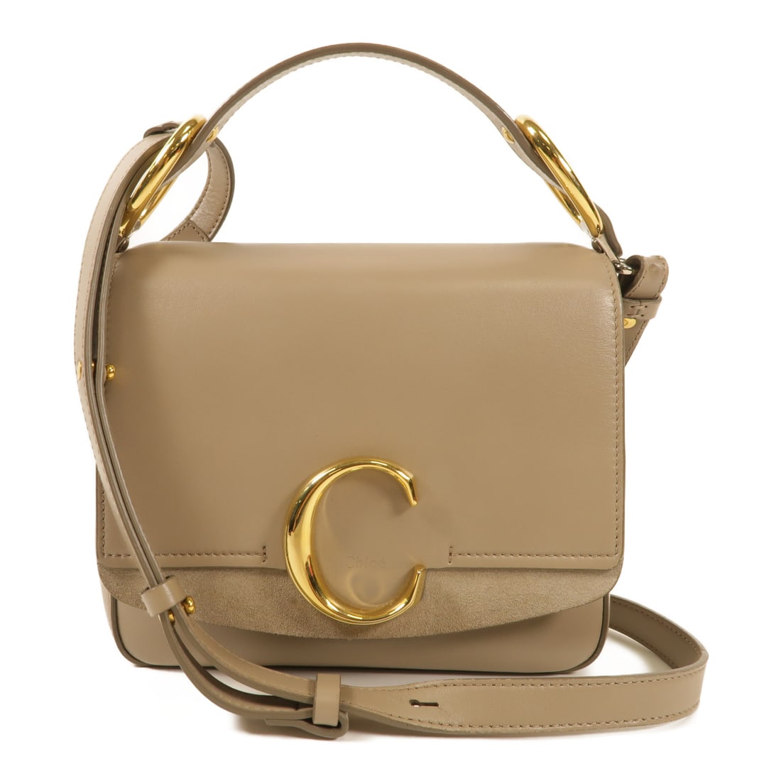 Chloe Cowhide Leather C Bag Golden Hand-Handed Shoulder and Back Bag 2wayShoulder Bag Gray Calfskin: Item Name: Chloe Cowhide Leather C Bag Golden Hand-Handed Shoulder and Back Bag 2wayShoulder Bag Gray Calfskin (cowhide) Brand: Chloe Model No.: Size: x W:20cmH:18cm x D:6cm(W:7.9 inch x H:7.1 inch x