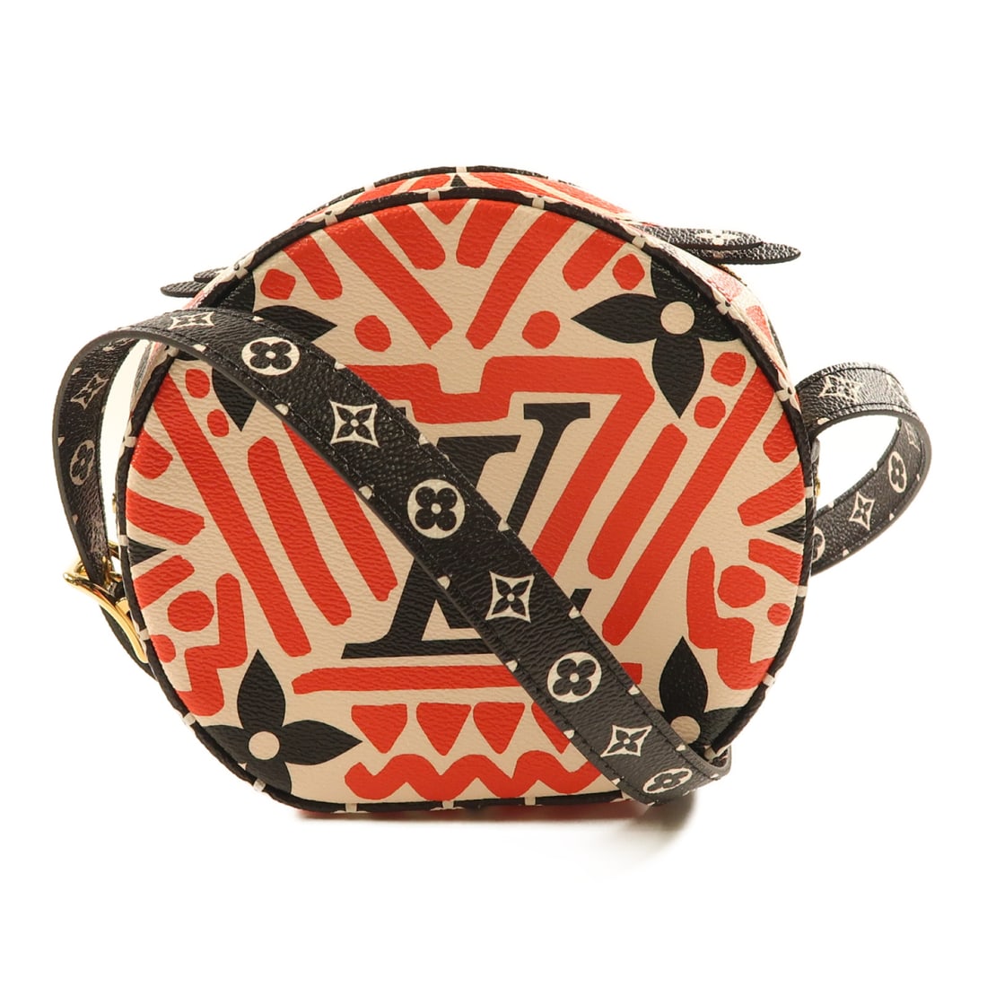 LOUIS VUITTON Crafty Boite Chapeau Golden Shoulder Back Bag Red/Black/White Red Black Shoulde: Item Name: LOUIS VUITTON Crafty Boite Chapeau Golden Shoulder Back Bag Red/Black/White Red Black Shoulde Brand: LOUIS VUITTON Model No.: M45366 Size: x W:17cmH:16cm x D:7cm(W:6.7 inch x H:6.3 inch x D