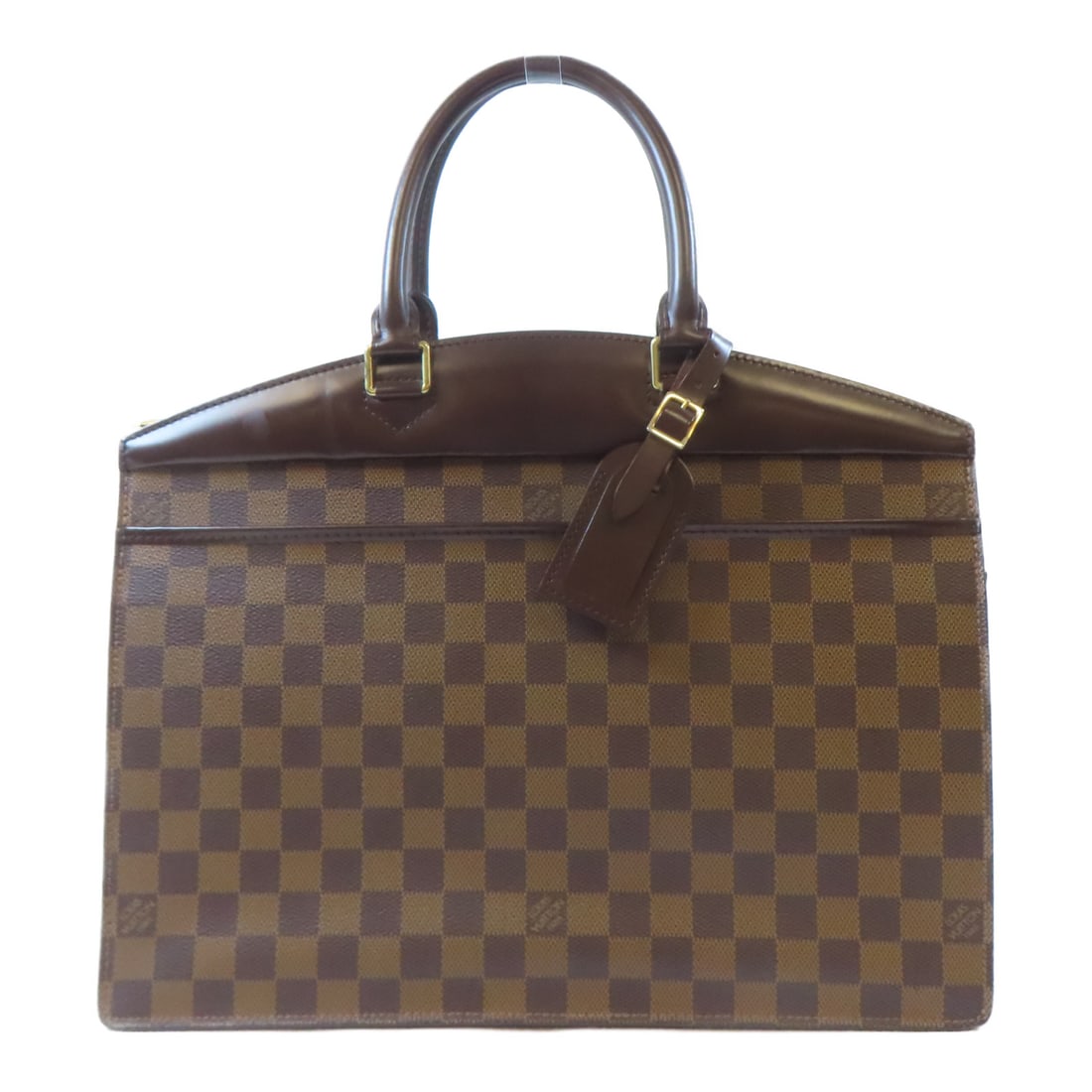 LOUIS VUITTON [Decreased grace] Damier Riviera gold handmade bag color Brown Handbag N48022: Item Name: LOUIS VUITTON [Decreased grace] Damier Riviera gold handmade bag color Brown Handbag N48022 Brand: LOUIS VUITTON Model No.: N48022 Size: x W:35.5cmH:28cm x D:16.5cm(W:14.0 inch x H:11.0 inc