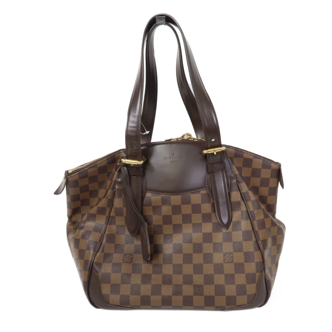 LOUIS VUITTON Damier Verona MM Golden Shoulder Back Bag Palm Color Brown Shoulder Bag N41118 (1 of 12)