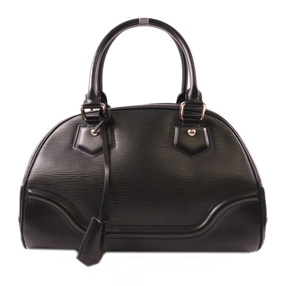 LOUIS VUITTON Epi Bowling Montaigne Ginpaku Handmade Bag Black Black Black Handbag M59322 (1 of 13)