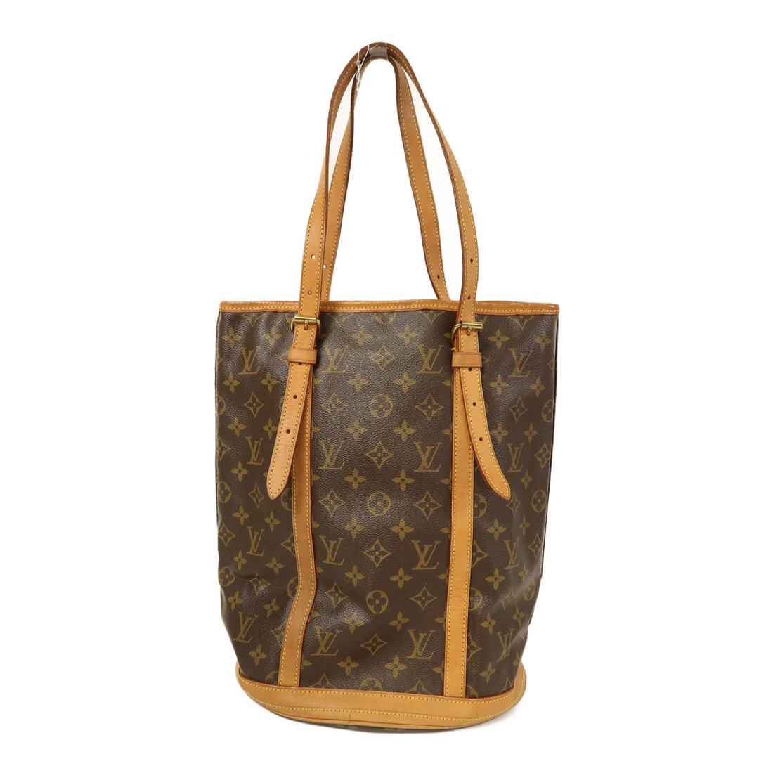 LOUIS VUITTON Monogram Bucket GM Kinpaku Handmade Bag Color Brown Tote Bag M42236 (1 of 13)