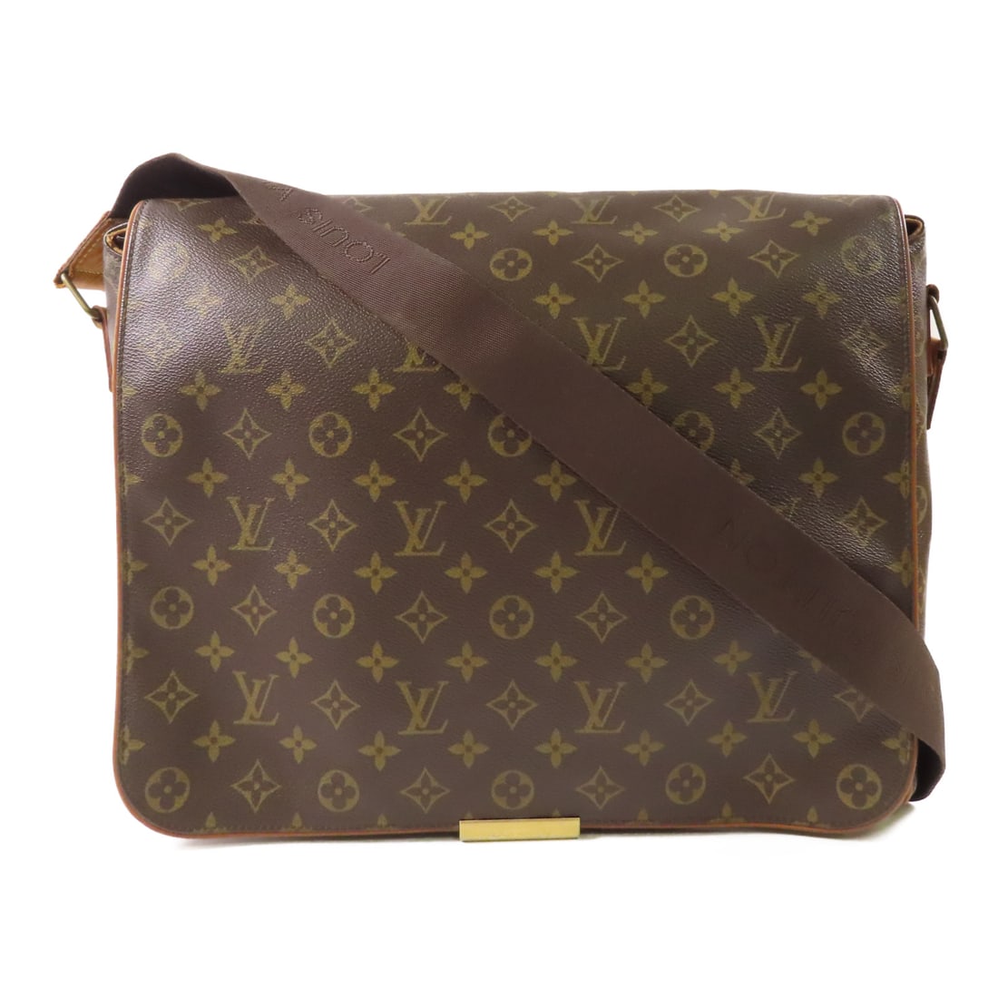 LOUIS VUITTON Monogram Abbesses Golden Shoulder Bag Brown Shoulder Bag M45257 (1 of 20)