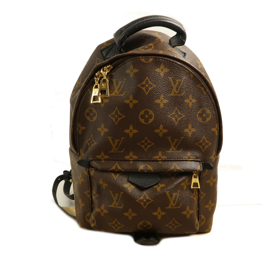 LOUIS VUITTON Monogram Palm Spring Gold Bag Brown Brown Ruck Daypack M44874 (1 of 12)