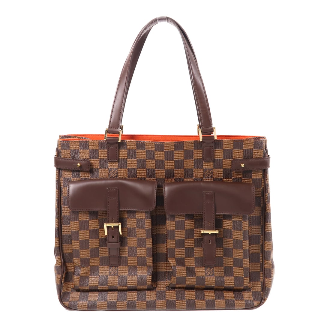 LOUIS VUITTON Damier Uzes Golden Shoulder Back Bag/Hand Bag Brown Shoulder Bag N51128 (1 of 12)