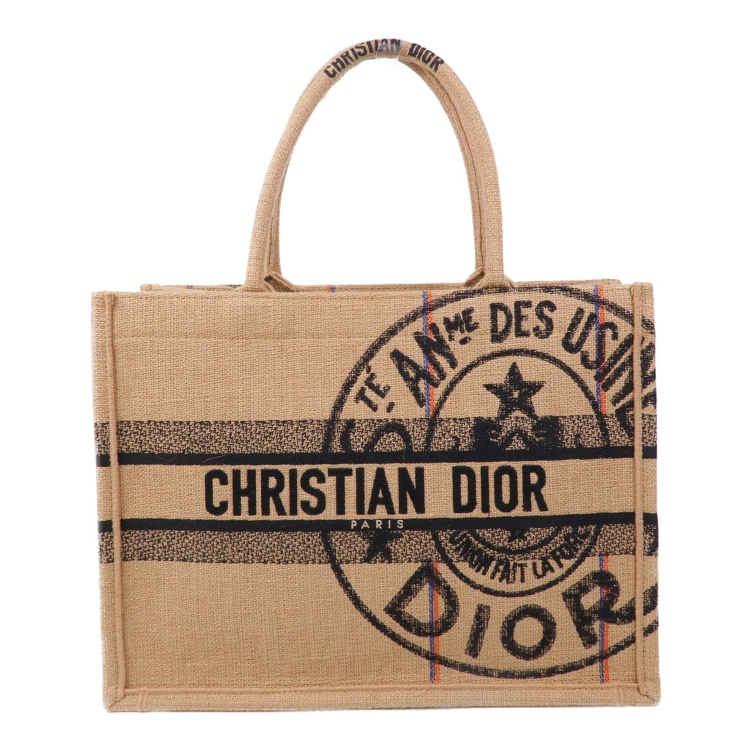Dior Canvas Book Tote Handmade Bag Tote Bag Beige Beige canvas: Item Name: Dior Canvas Book Tote Handmade Bag Tote Bag Beige Beige canvas Brand: Dior Model No.: Size: x W:36cmH:27cm x D:12cm(W:14.2 inch x H:10.6 inch x D:4.7 inch )Handle?42cm(16.5 inch ) Color: Be