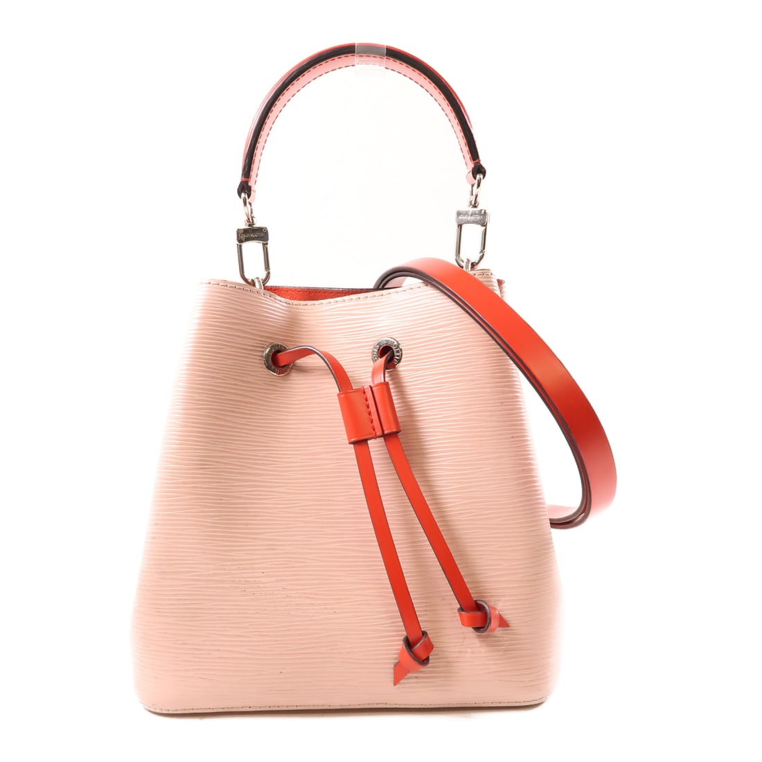 LOUIS VUITTON Epi Neo Noe BB Ginpaku Hand-Hound Bag for Shoulder and Back Powder Red/Rose Balle (1 of 16)