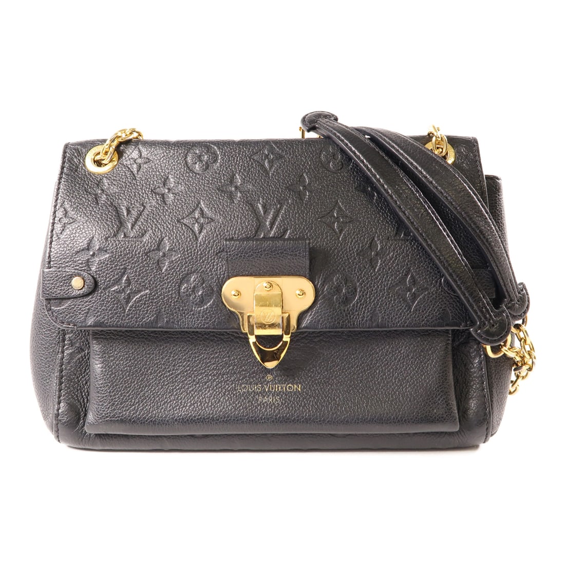 LOUIS VUITTON Monogram Empreinte Vavin gold cross shoulder shoulder bag black Black Black Should (1 of 14)