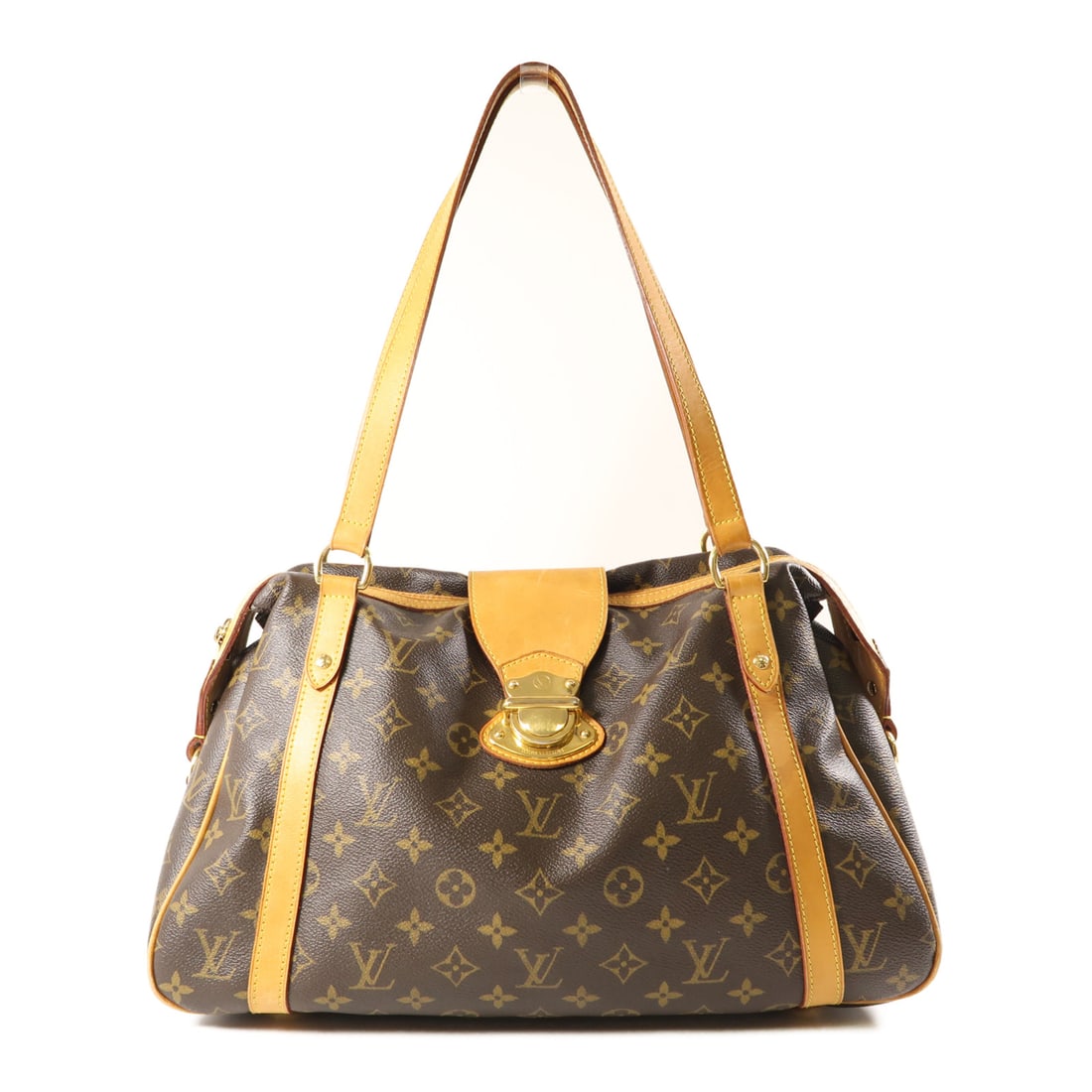 LOUIS VUITTON Monogram Stresa PM Shoulder Bag Palm Color Brown Brown Shoulder Bag M51186 (1 of 12)