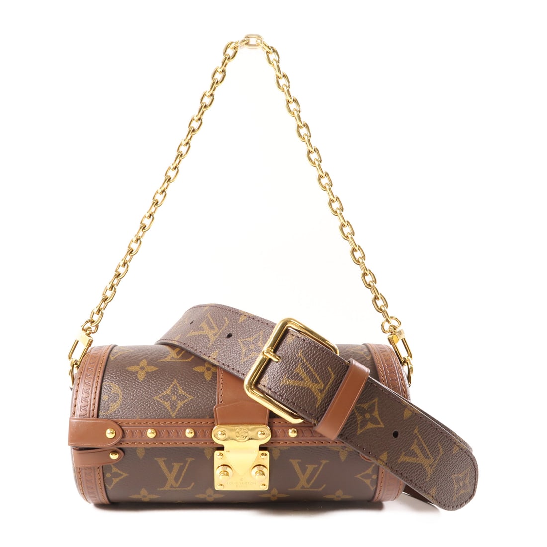 LOUIS VUITTON Monogram Papillon Trunk Golden crosshair hand-made bag for shoulder and back palm c: Item Name: LOUIS VUITTON Monogram Papillon Trunk Golden crosshair hand-made bag for shoulder and back palm c Brand: LOUIS VUITTON Model No.: M57835 Size: x W:20cmH:9cm x D:9cm(W:7.9 inch x H:3.5 inch