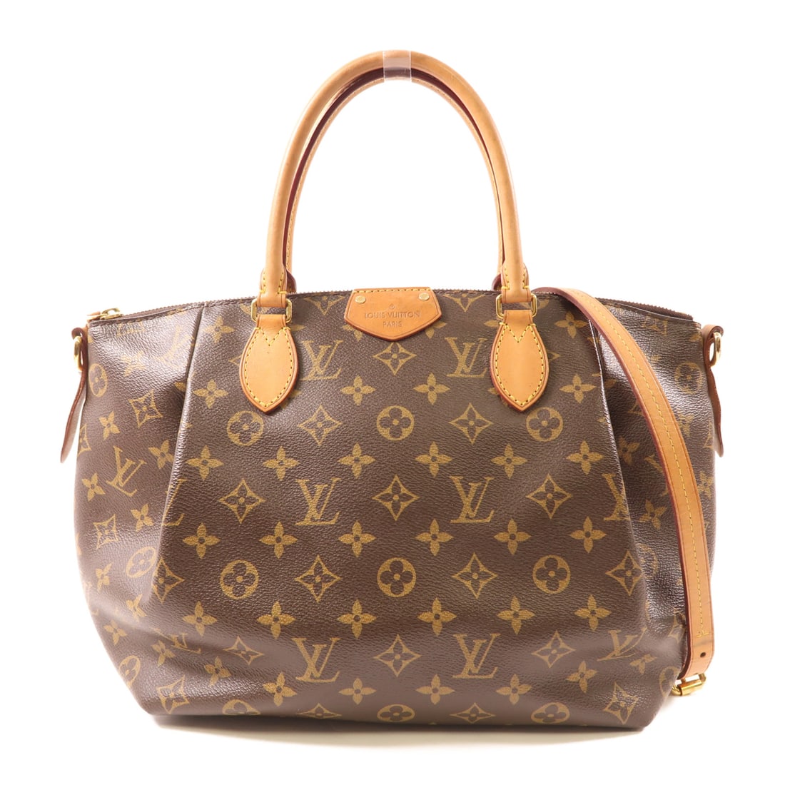 LOUIS VUITTON Monogram Turenne MM Gold Hand-Handed Bag for Shoulders and Backs Palm Color Bro (1 of 13)