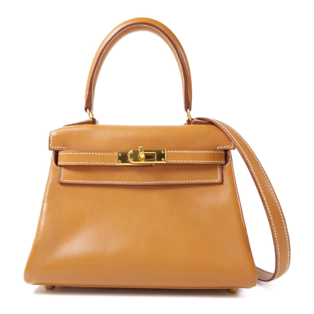 HERMES Gulliver Leather Kelly Mini Hand-Handed Shoulder and Back Bag 2wayShoulder Bag Gold Brow (1 of 14)