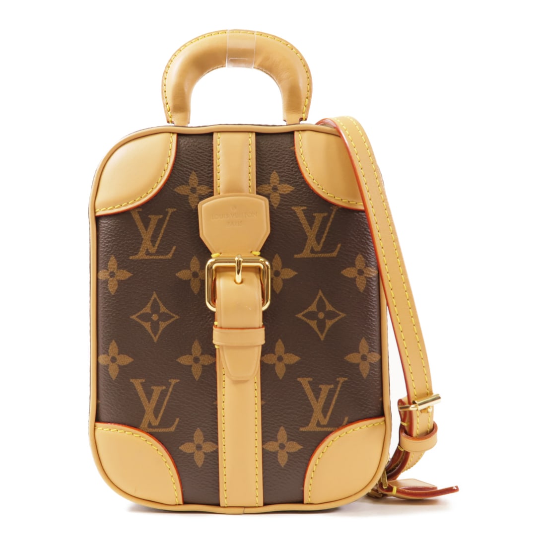 LOUIS VUITTON Monogram Valisette Vertical Gold Hand-Handed Bag for Shoulders and Backs Palm Co (1 of 12)