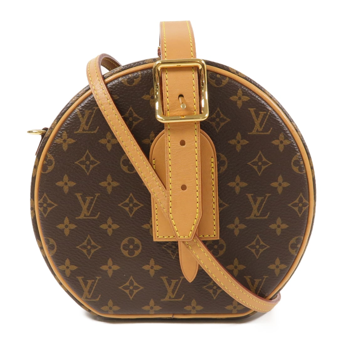 LOUIS VUITTON Monogram Petite Boite Chapeau Hand-Handed Bag for Shoulders and Backs Brown Bro (1 of 14)