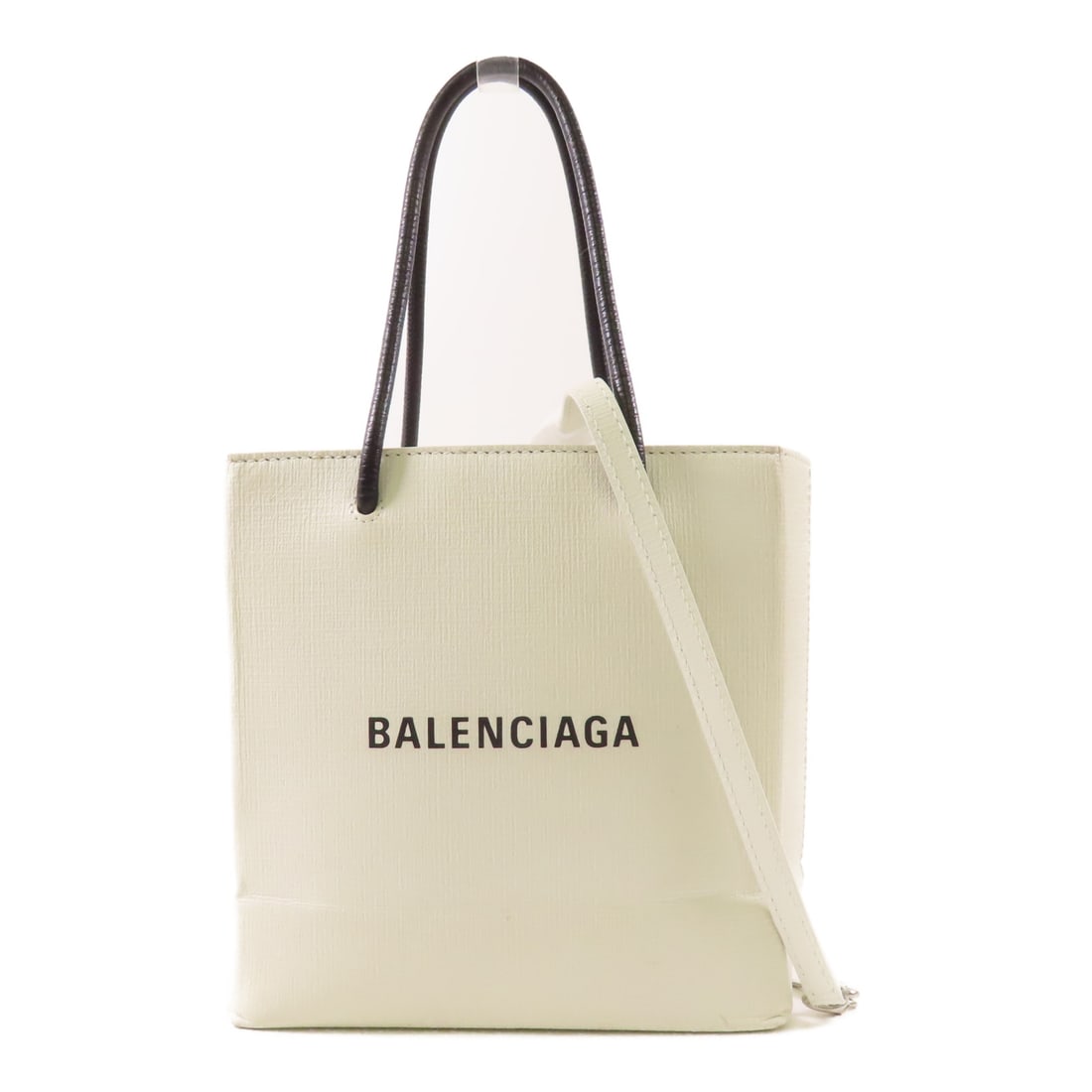 BALENCIAGA Leather Shopping Tote XXS Ginpaku Hand-Handed Bag for Shoulders and Backs 2wayShoulder Ba (1 of 20)