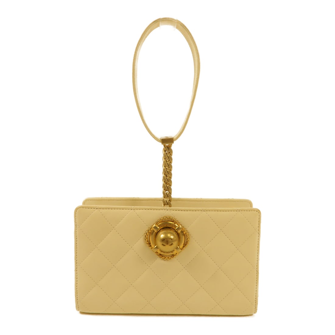 CHANEL Beige Beige Sheepskin Leather Evening By The Sea Clutch Golden Handmade Bag Handbag Lam: Item Name: CHANEL Beige Beige Sheepskin Leather Evening By The Sea Clutch Golden Handmade Bag Handbag Lam Brand: CHANEL Model No.: AS0178 Size: x W:18cmH:11cm x D:4.5cm(W:7.1 inch x H:4.3 inch x D:1.8