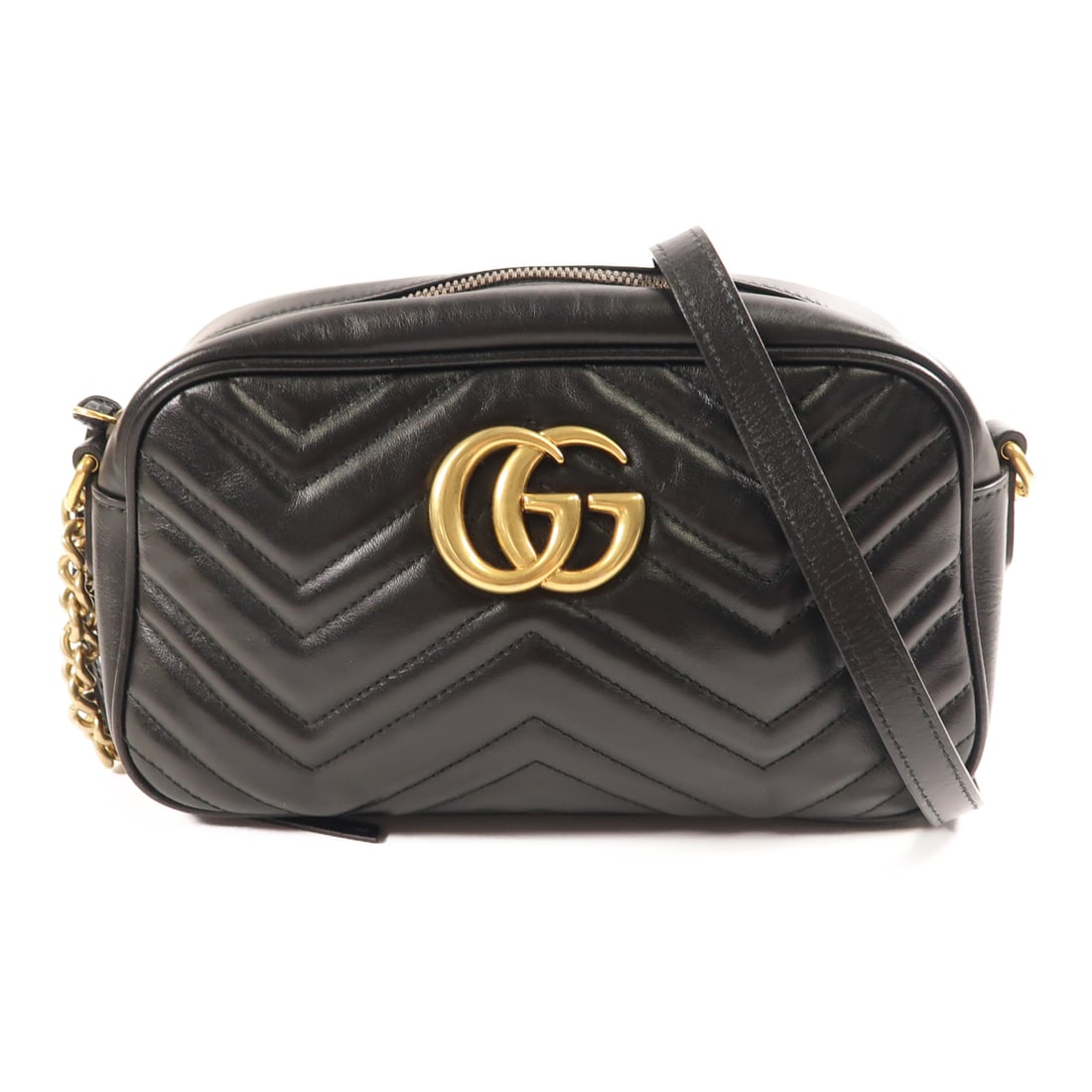 GUCCI Cowhide Leather GG Marmont Small Golden Cross Shoulder Back Bag Shoulder Bag Black Blac: Item Name: GUCCI Cowhide Leather GG Marmont Small Golden Cross Shoulder Back Bag Shoulder Bag Black Blac Brand: GUCCI Model No.: 447632 Size: x W:23.5cmH:15cm x D:7cm(W:9.3 inch x H:5.9 inch x D:2.8 i
