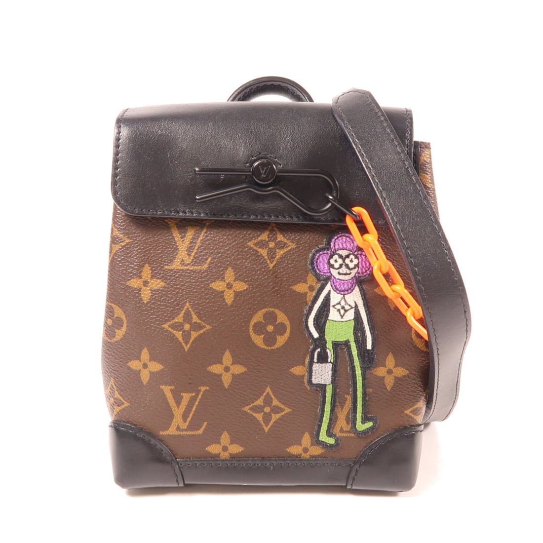 LOUIS VUITTON Monogram LV Friends Steamer XS Shoulder Bag Brown Black Brown/Black Shoulder Bag M8: Item Name: LOUIS VUITTON Monogram LV Friends Steamer XS Shoulder Bag Brown Black Brown/Black Shoulder Bag M8 Brand: LOUIS VUITTON Model No.: M80327 Size: x W:15cmH:18cm x D:7.5cm(W:5.9 inch x H:7.1 in