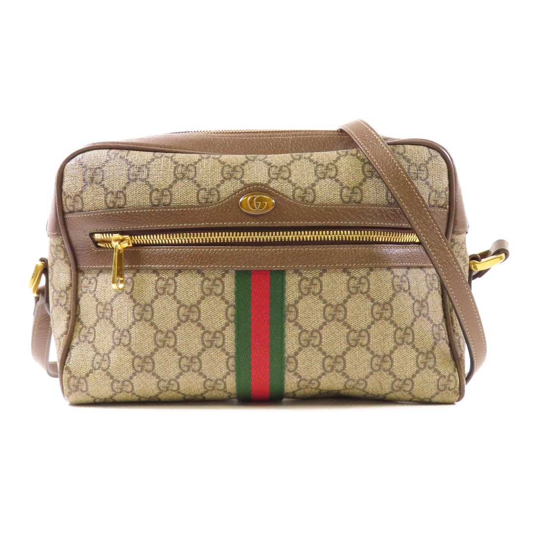 GUCCI Painted canvas Ophidia Crossbody Bag Golden Shoulder Back Bag Shoulder Bag Brown Beige/Bro: Item Name: GUCCI Painted canvas Ophidia Crossbody Bag Golden Shoulder Back Bag Shoulder Bag Brown Beige/Bro Brand: GUCCI Model No.: 517080 Size: x W:26cmH:17cm x D:7.5cm(W:10.2 inch x H:6.7 inch x D:3