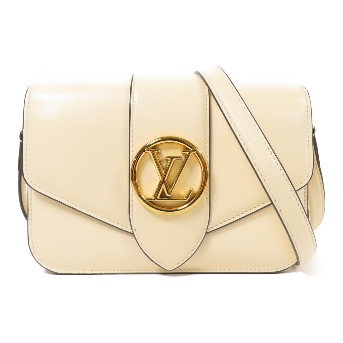 LOUIS VUITTON Cowhide Leather Pont 9 Golden Shoulder Back Bag White Ivory Shoulder Bag M55950: Item Name: LOUIS VUITTON Cowhide Leather Pont 9 Golden Shoulder Back Bag White Ivory Shoulder Bag M55950 Brand: LOUIS VUITTON Model No.: M55950 Size: x W:23cmH:16cm x D:7.5cm(W:9.1 inch x H:6.3 inch x