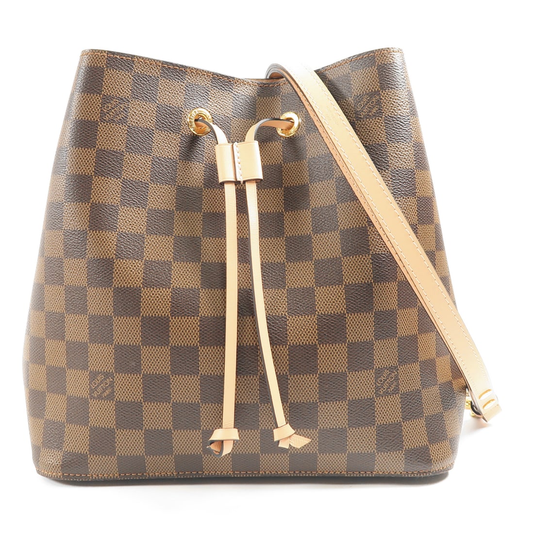 LOUIS VUITTON [Special Offer] Damier NeoNoe Gold Buckle Shoulder Bag Ebene Brown Pink Marron/Pink: Item Name: LOUIS VUITTON [Special Offer] Damier NeoNoe Gold Buckle Shoulder Bag Ebene Brown Pink Marron/Pink Shoulder Bag N40198 Brand: LOUIS VUITTON Model No.: N40198 Size: x W:26cmH:25cm x D:16.5cm(
