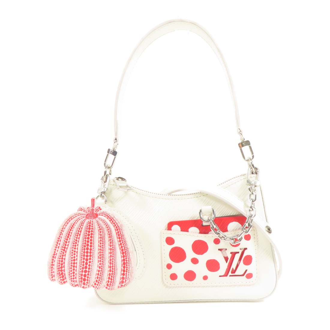 LOUIS VUITTON Epi LV x YK Marellini Ginpaku Hand-Hound Shoulder Bag White Red White/Red 2waySh (1 of 16)