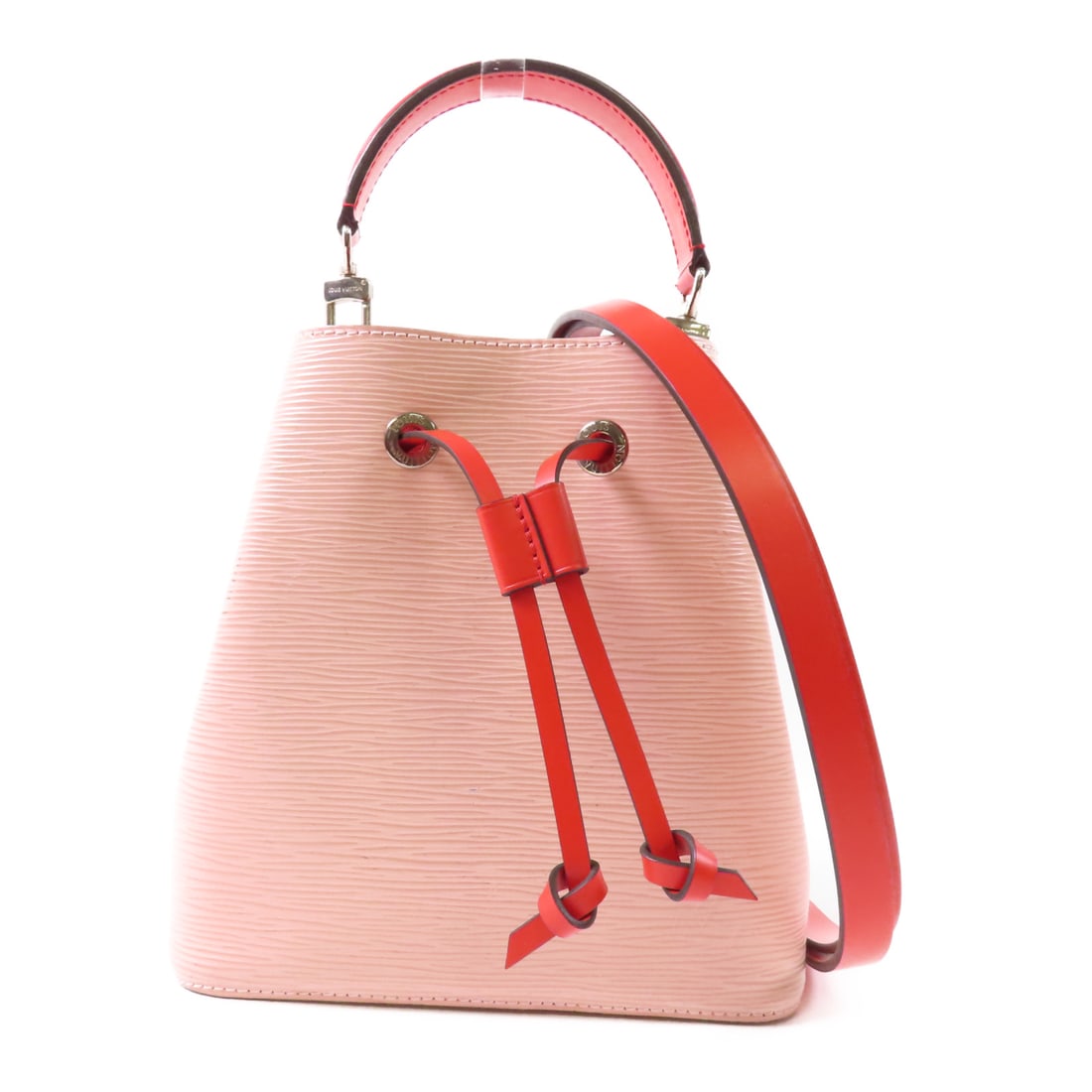 LOUIS VUITTON Epi Neo Noe BB Ginpaku Hand-Hound Bag for Shoulder and Back/Rose Ballerine Rose v: Item Name: LOUIS VUITTON Epi Neo Noe BB Ginpaku Hand-Hound Bag for Shoulder and Back/Rose Ballerine Rose v Brand: LOUIS VUITTON Model No.: M53609 Size: x W:20cmH:20cm x D:13cm(W:7.9 inch x H:7.9 inch