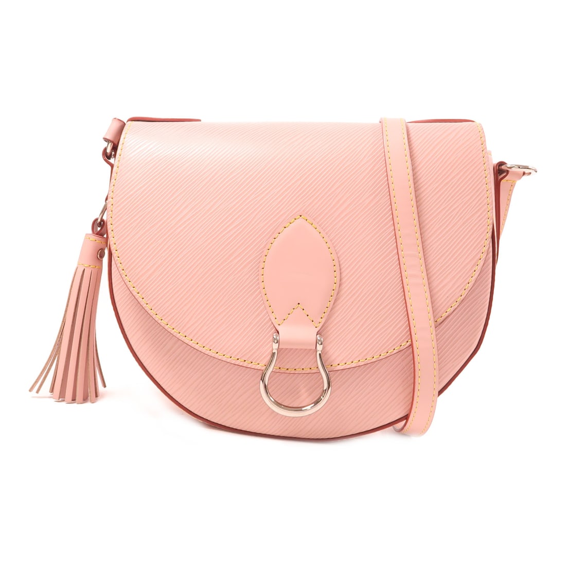 LOUIS VUITTON Epi Saint Cloud Ginpaku Shoulder Back Bag Pink Pink Shoulder Bag M54155 (1 of 19)