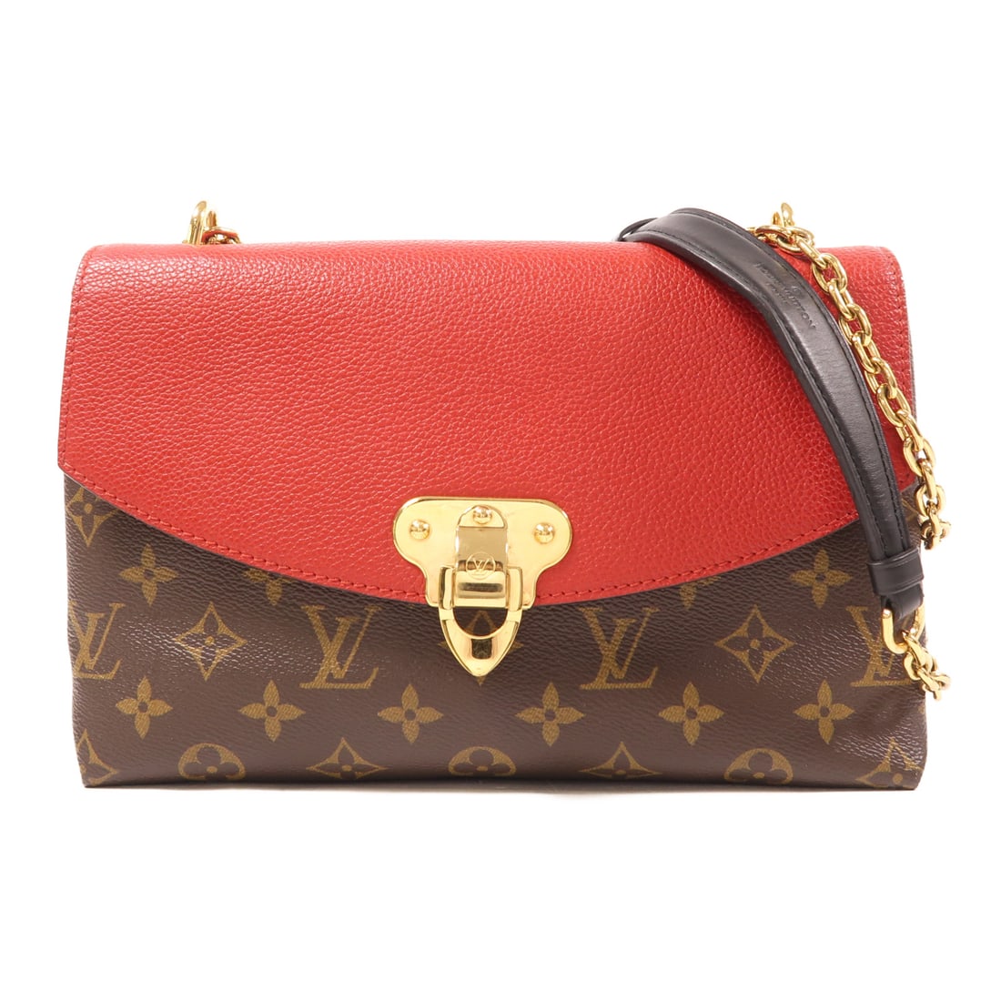 LOUIS VUITTON Monogram Saint Placide Golden Shoulder Back Bag Brown Red Marron/Red Shoulder Bag M: Item Name: LOUIS VUITTON Monogram Saint Placide Golden Shoulder Back Bag Brown Red Marron/Red Shoulder Bag M Brand: LOUIS VUITTON Model No.: M43713 Size: x W:24cmH:15.5cm x D:7cm(W:9.4 inch x H:6.1 in