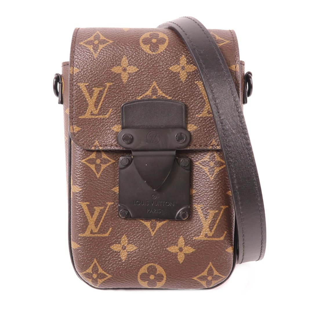 LOUIS VUITTON Monogram S-Lock Shoulder Bag Brown Brown Shoulder Bag M81522 (1 of 11)